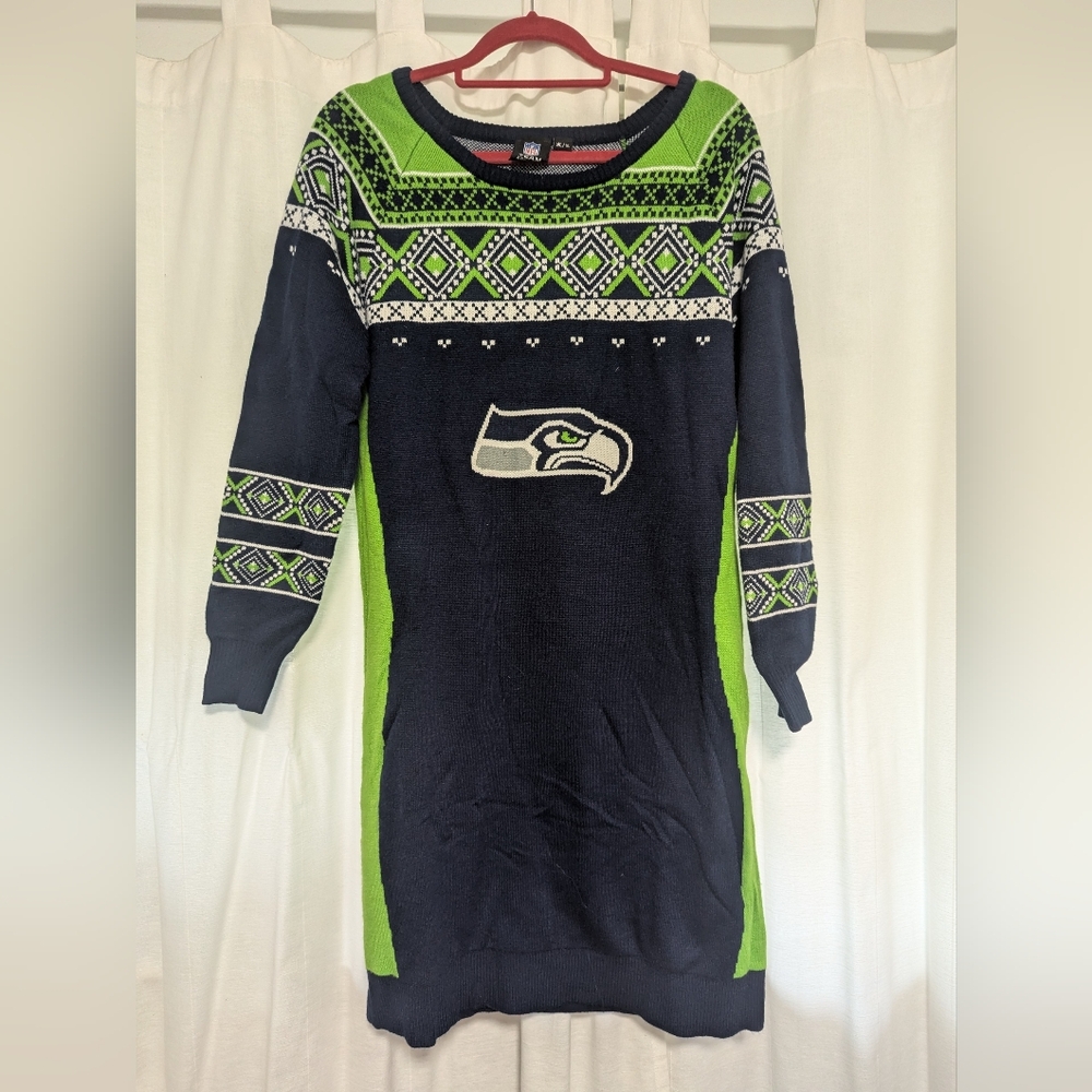 NFL | Women's Long Sleeve, SEAHAWKS Sweater Dress